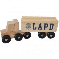 Wooden Semi Truck Toy
